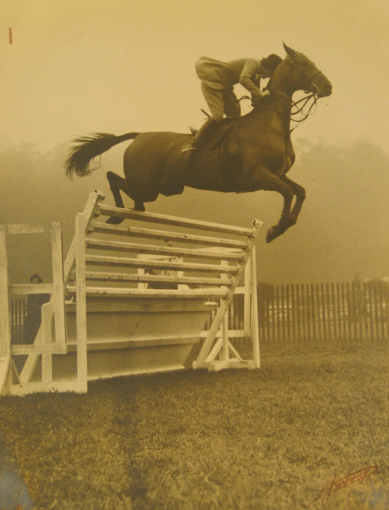 Who is this rider? The intrepid George L. Ohrstrom, Jr Librarian was on the case!