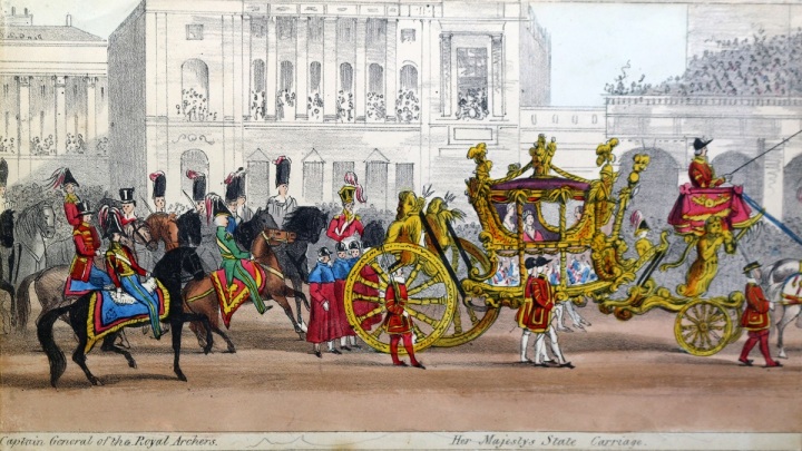"Captain General of the Royal Archers," and "Her Majesty's State Carriage."